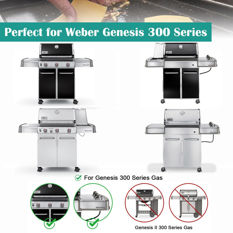Full Size Griddle Inserts for Weber Genesis 300 Gas Grill