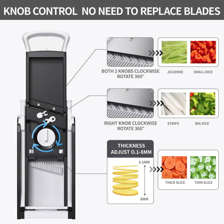 Safe Mandoline Slicer Pro for Kitchen
