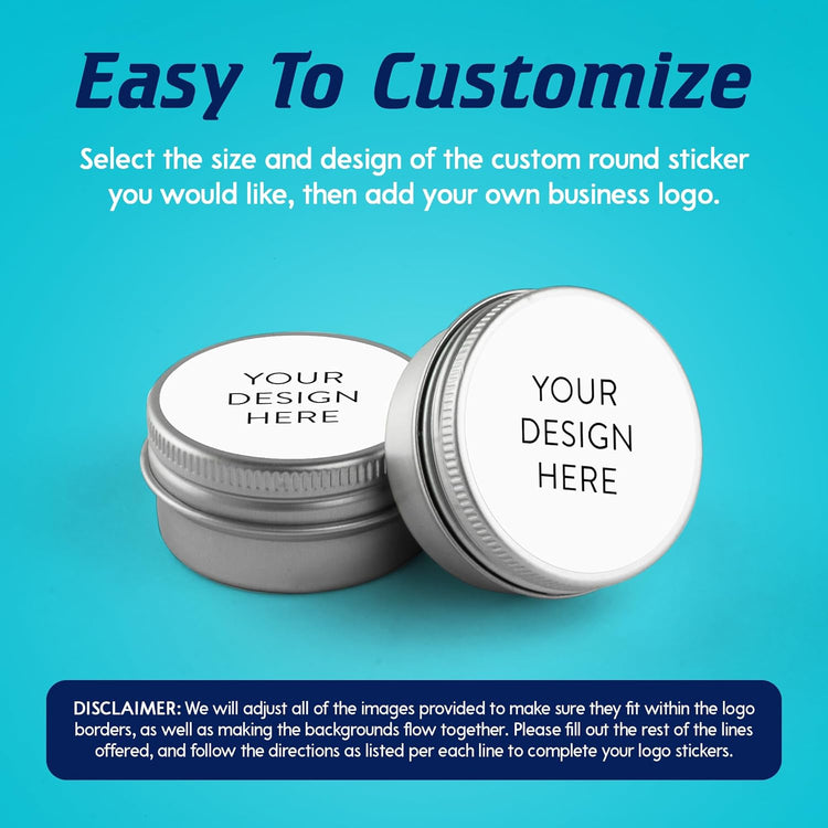 100 Custom Vinyl Stickers - Upload Your own Image, Text, Design, Logo - Personalized Logo Labels for Handmade, Packaging, Bottle, Jars, Candle, Brand Stickers (White, 4x4)
