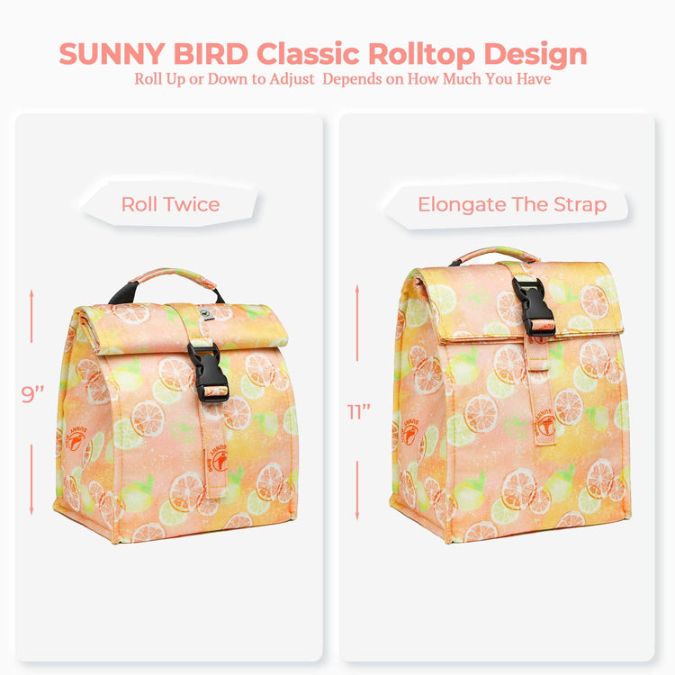 Insulated Lunch Bag Rolltop Lunch Box