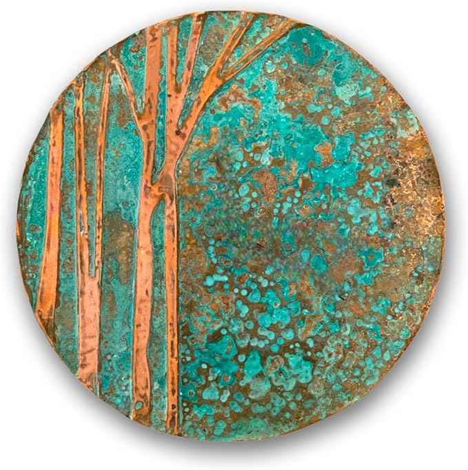 nooc art Handmade Copper Wall Art for Home, Living Room, Bedroom, Kitchen and Office Decor, Rustic Decorative Mural Art for Farmhouse Decor (Tree of Life, 11, Unframed)