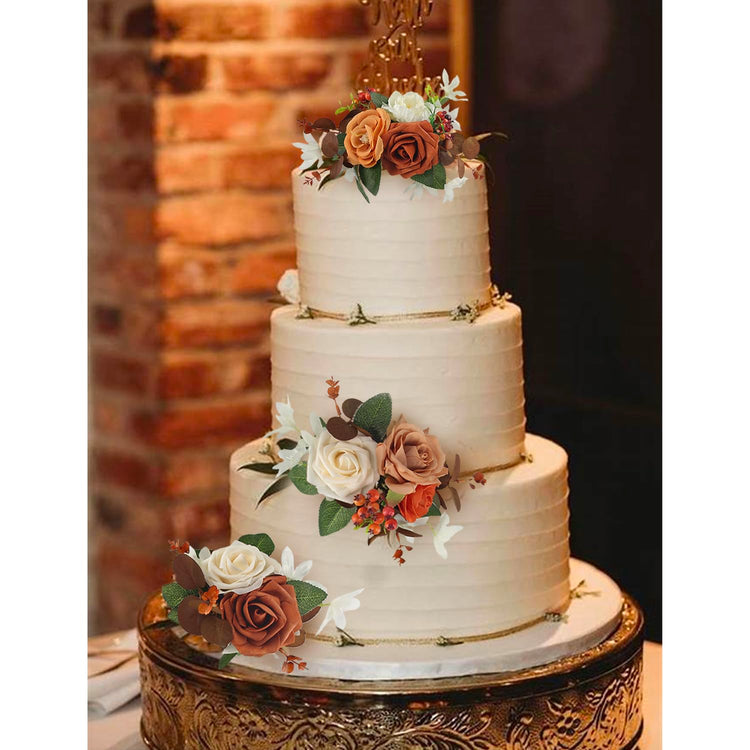 3Pcs Premade Cake Flowers (3 Count)