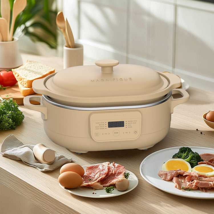 4 Quart Programmable Slow Cooker with Flexible Easy Programming