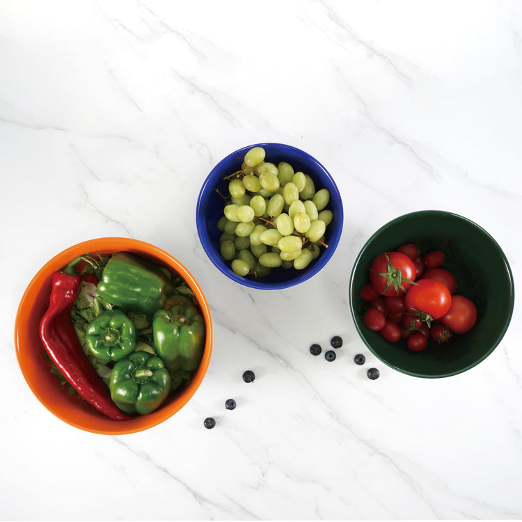 Melamine Mixing Bowl Set with Lids (3 Count)