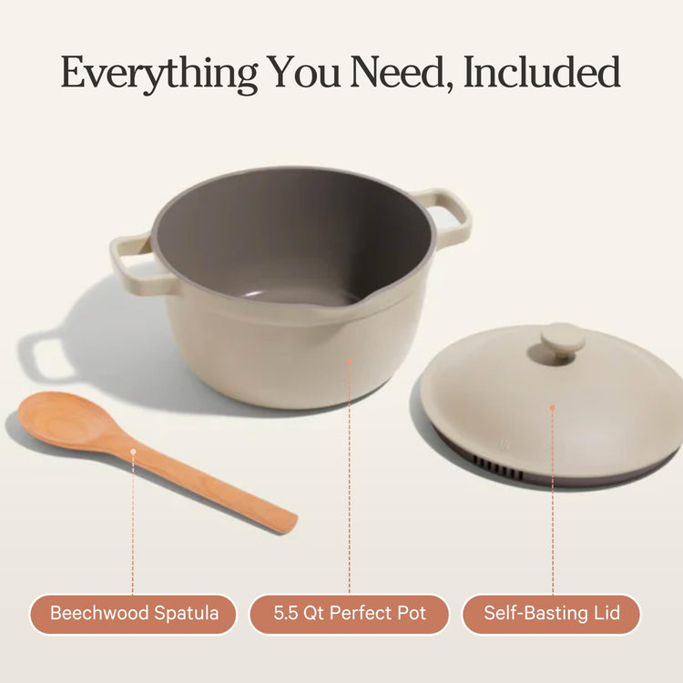 Perfect Pot 5.5 Qt Nonstick Ceramic Pot & Dutch Oven with Lid
