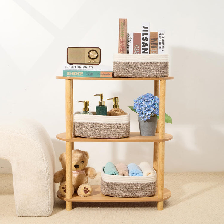 Small Storage Baskets for Organizing (3 Count)