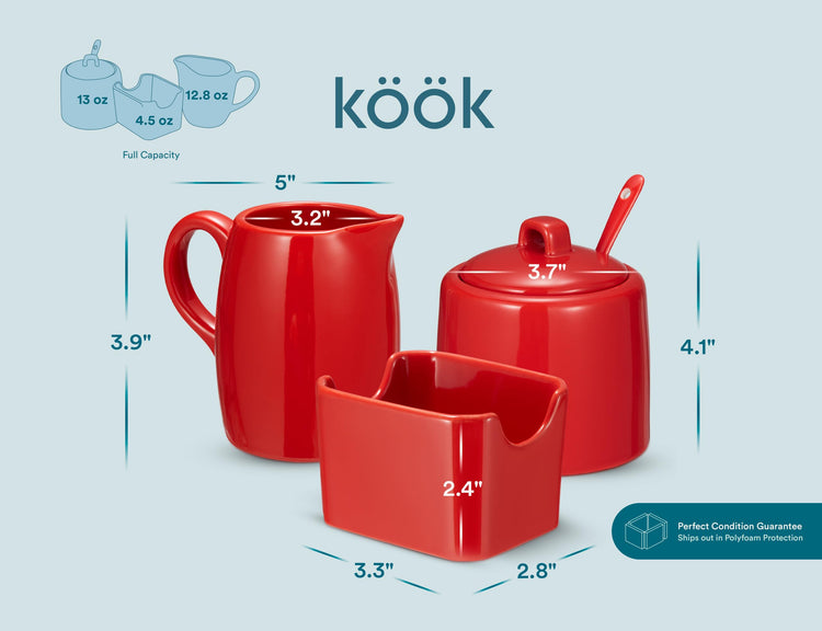 Sugar and Creamer Set (3 Count)
