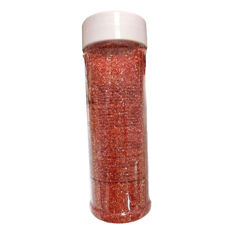 Red Sanding Sugar for Baking Edible Sparkling Coarse Sugar Crystals Sprinkles for Baking Topping Cake Cookie Cupcake Topper Ice Cream Decoration Supplies 3.2 OZ (3.2 Ounce)