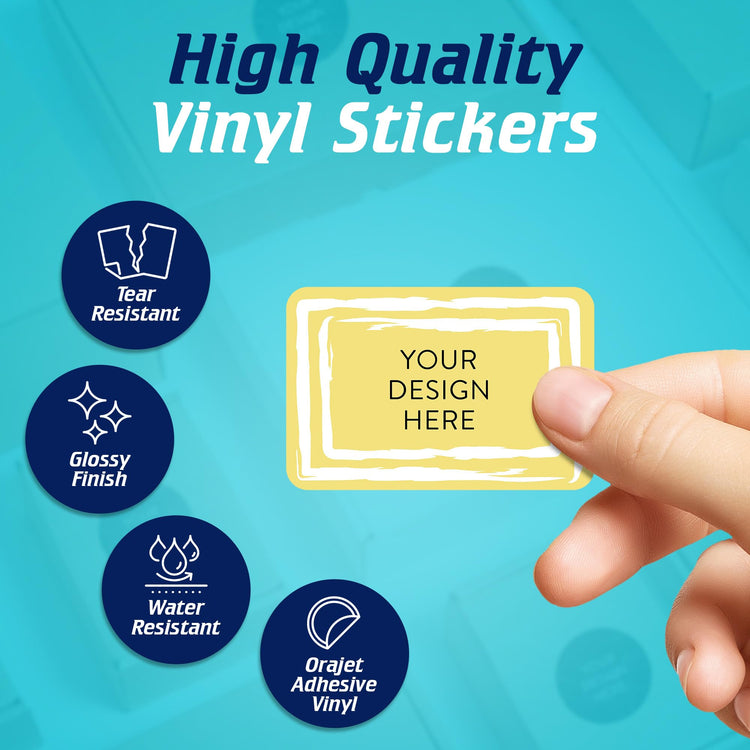 Custom Vinyl Stickers Your Image (100 Count)