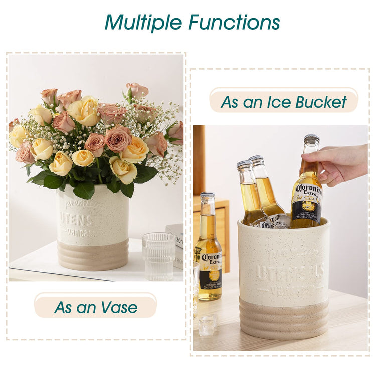 Sabine Ceramic Utensil Holder for Kitchen Counter