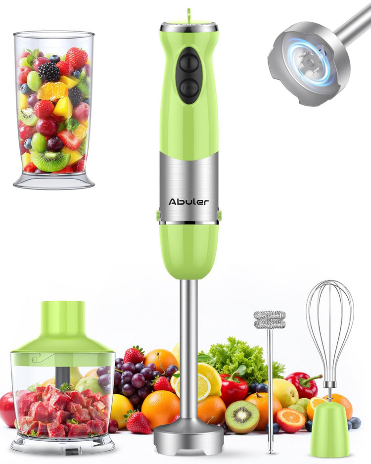 Immersion Blender Handheld 1000W 5 in 1 Corded Stick Hand Blender Kitchen with 12 Speed