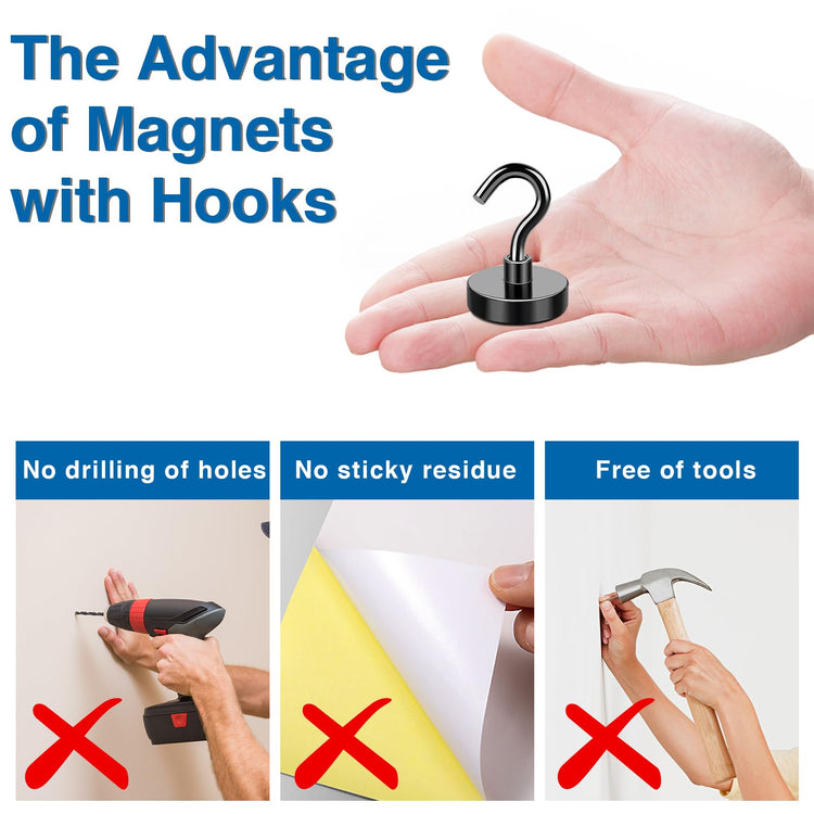 Magnetic Hooks (12 Count)