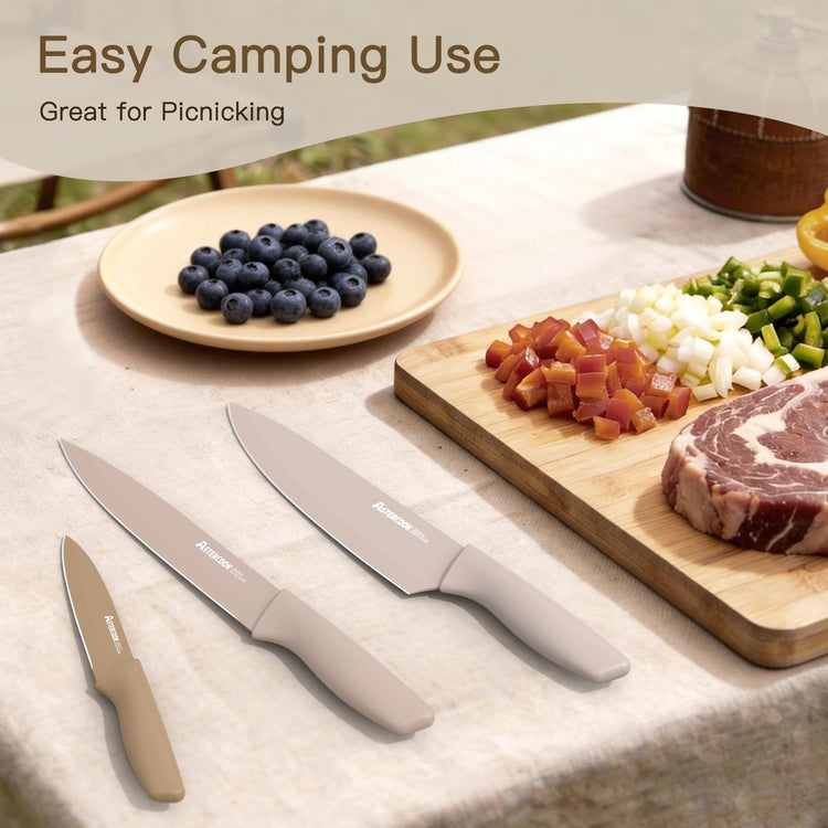Knife Set 13 Pieces Kitchen Knives Set with Healthy Anti (13 Count)