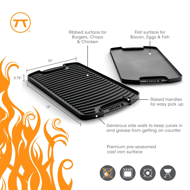 Cast Iron Grill Griddle