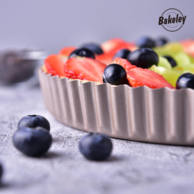 11 Inch Round Tart Pan with Loose Removable Bottom