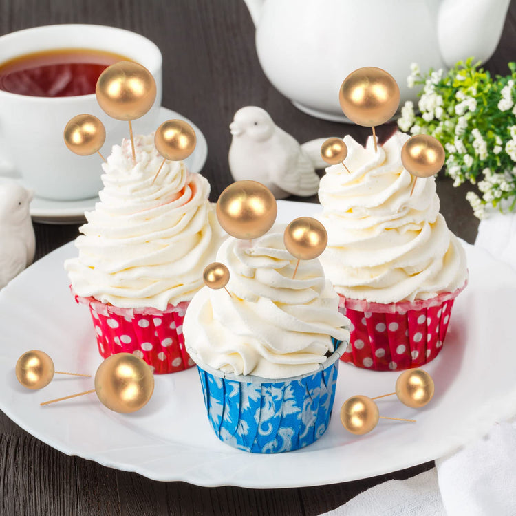 108 Pcs Balls Cake Topper