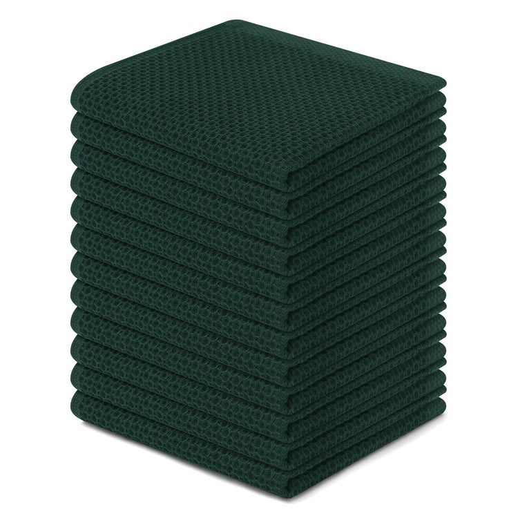 100% Cotton Waffle Weave Kitchen Dish Cloths 12 (12 Count)