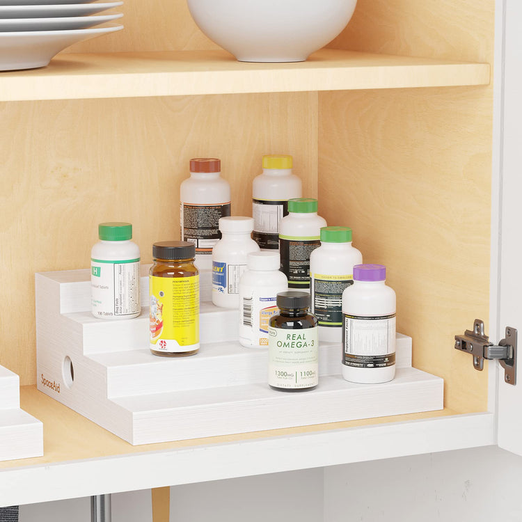 Bamboo Spice Rack Organizer for Cabinet