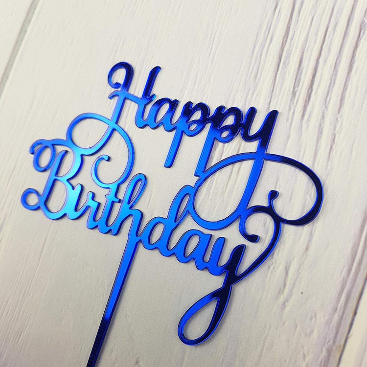 Happy Birthday Cake Topper for Birthday Party Decorations