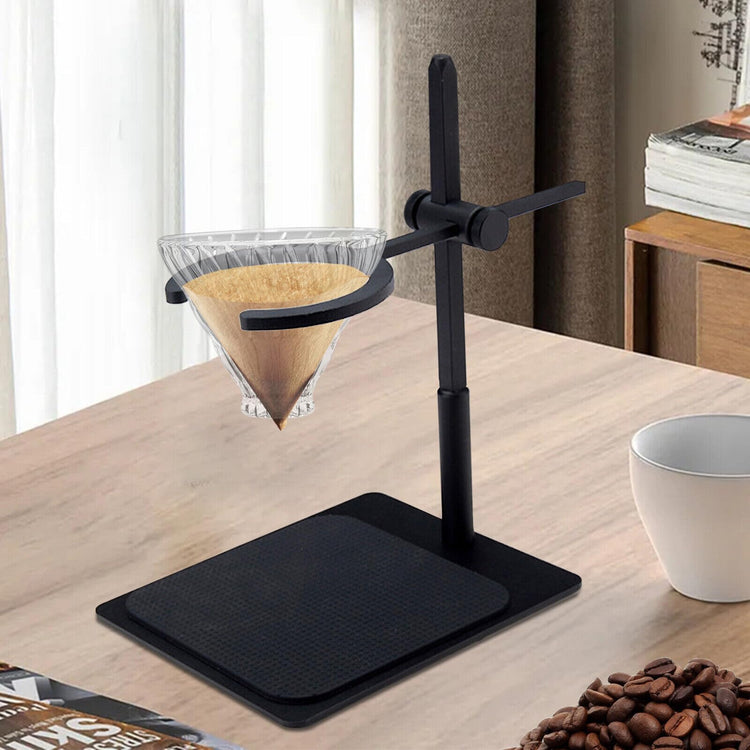 Coffee Dripper Holder Silicone Base Glass Funnel Stand Portable Coffee Dripper Rack Hight Adjustable for Home Kitchen