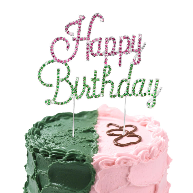 Cake Topper Gold Birthday Decorations for Women