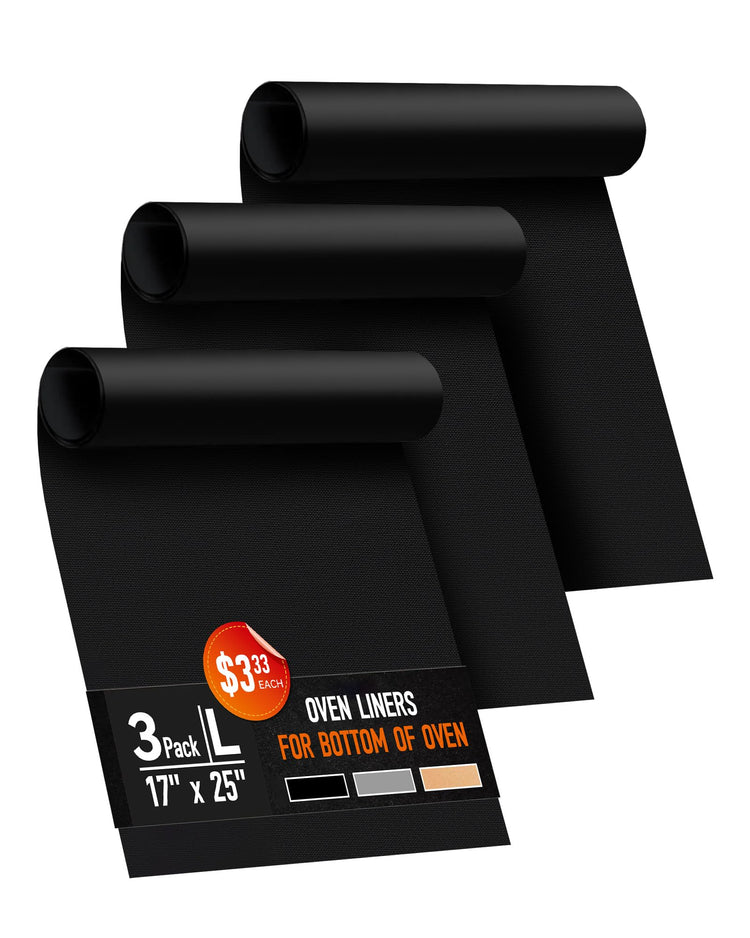 3 Pack Oven Liners for Bottom of Oven (3 Count)