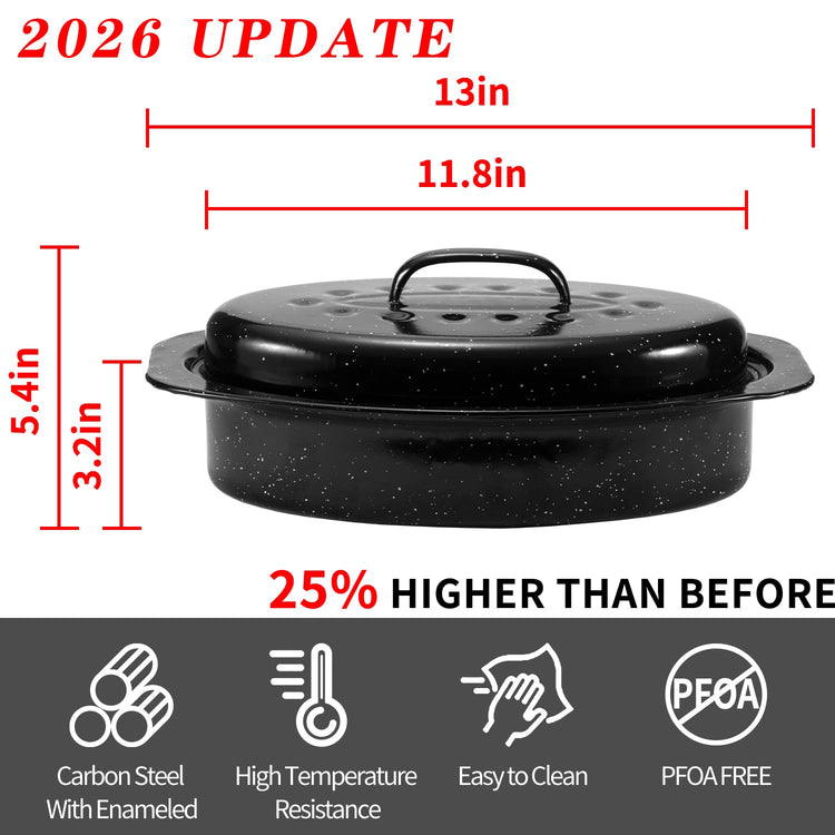 13" Granite Roasting Pan