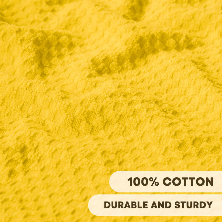 Ring Spun Cotton Yellow Kitchen Dish Towels (6 Count)