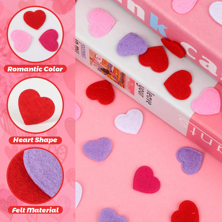 Valentine's Day Felt Hearts Confetti Heart Decorations Confetti