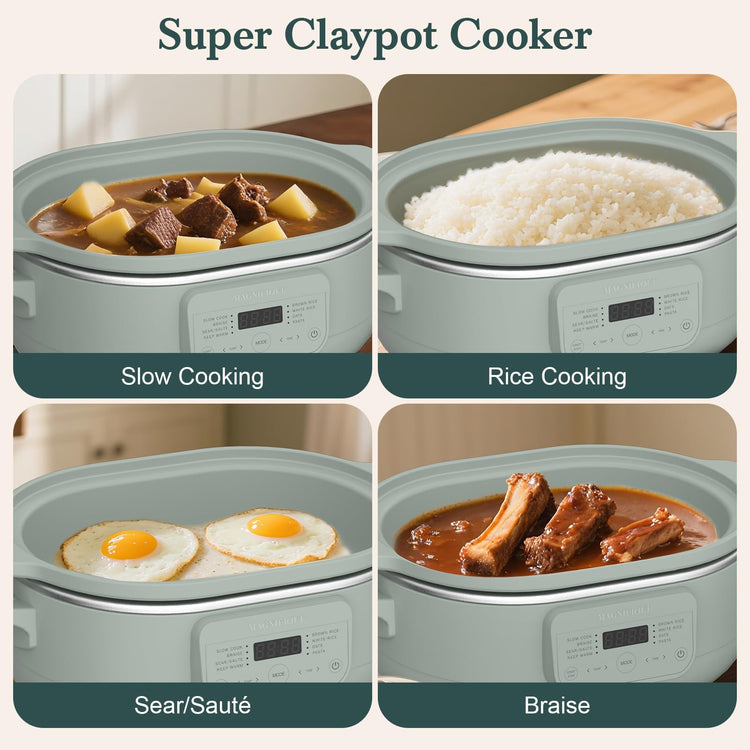 MAGNIFIQUE 4 Quart Programmable Casserole Slow Cooker