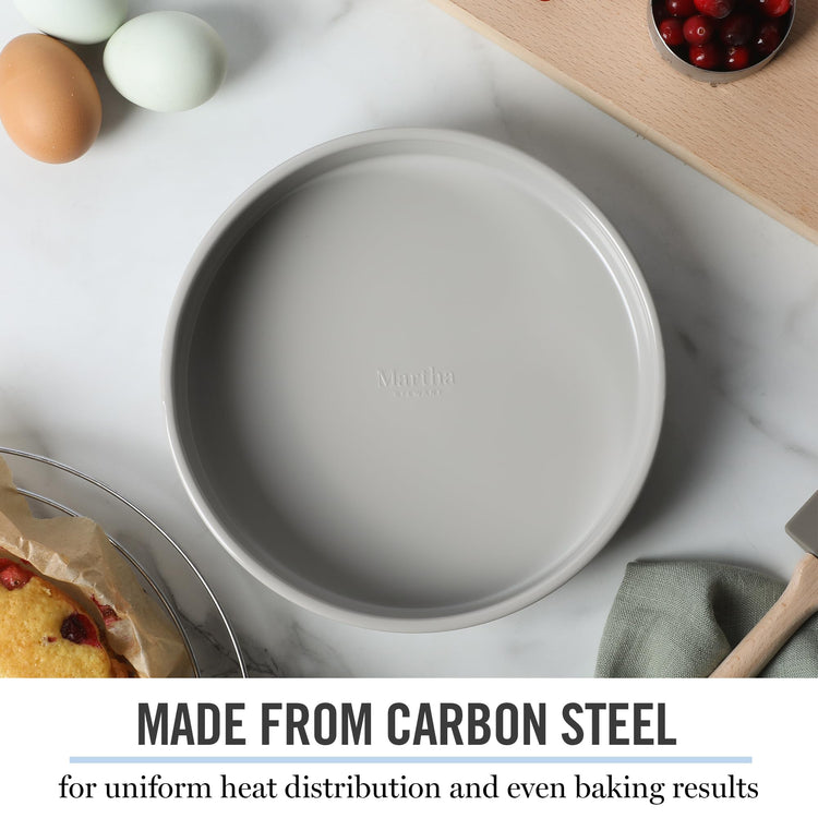 Gallen 8 Inch Round Nonstick Carbon Steel Cake and Bake Pan
