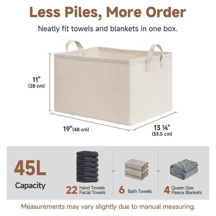 Linen Closet Storage Bins (2 Count)