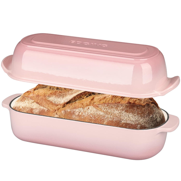 Enameled Cast Iron Loaf Pan with Lid
