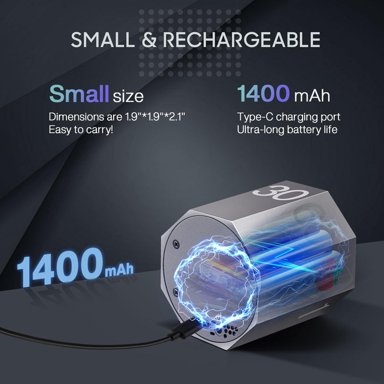 ADHD Pomodoro Timer Metal Gravity Rotation 1.8” LED Large Screen