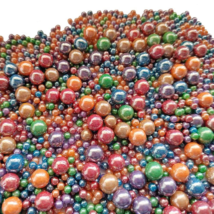 Edible Deep Colorful Sugar Pearls Candy Sprinkles 120G (4.23 Ounce)
