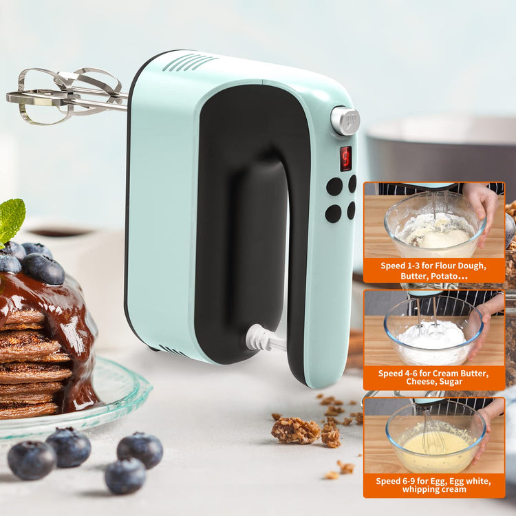 9 Speed Digital Hand Mixer Electric