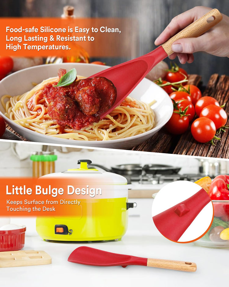 Cooking Spoon and Rice Scooper for Nonstick Cookware