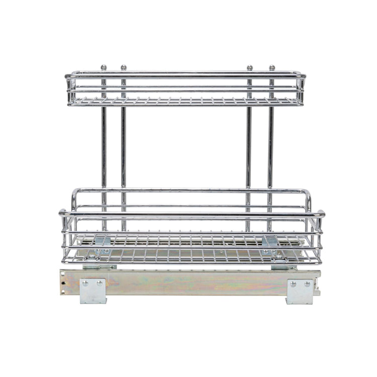 Glidez 2‑Tier Multipurpose Chrome‑Plated Steel Pull‑Out (Undersink / 12.25" - Standard)