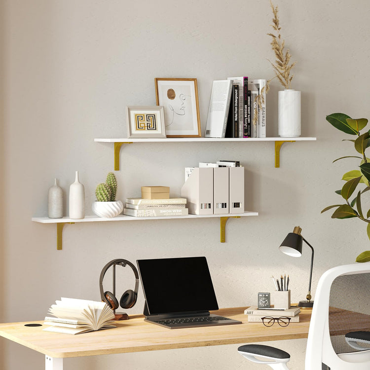 Long Wall Shelves (4 Count)