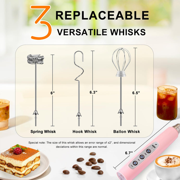 Handheld Milk Frother Wand for Coffee