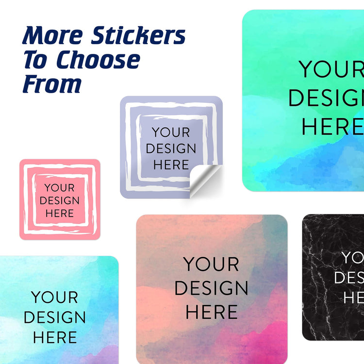 100 Custom Vinyl Stickers (100 Count)