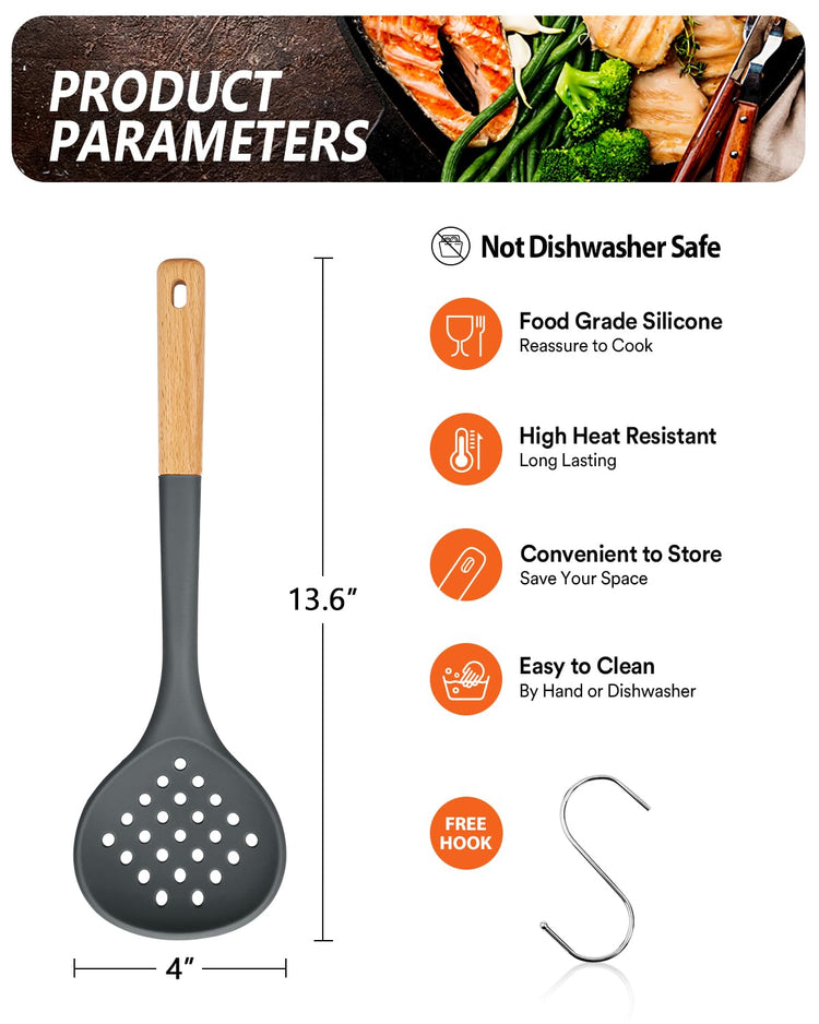 Silicone Kitchen Ladle Strainer