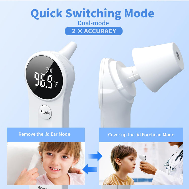 Ear and Forehead Thermometer for Adults and Kids