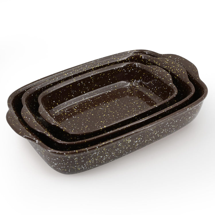 3 Pack Ceramic Baking Dishes for Oven (3 Count)