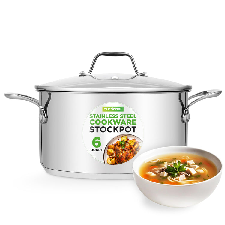 6 Quart Stainless Steel Stockpot