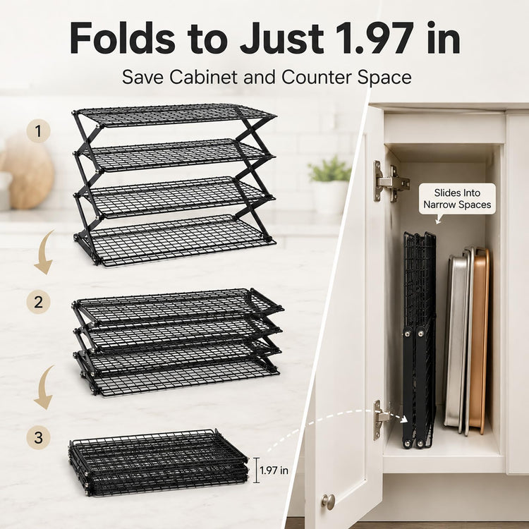 4 Tier Collapsible Cooling Rack