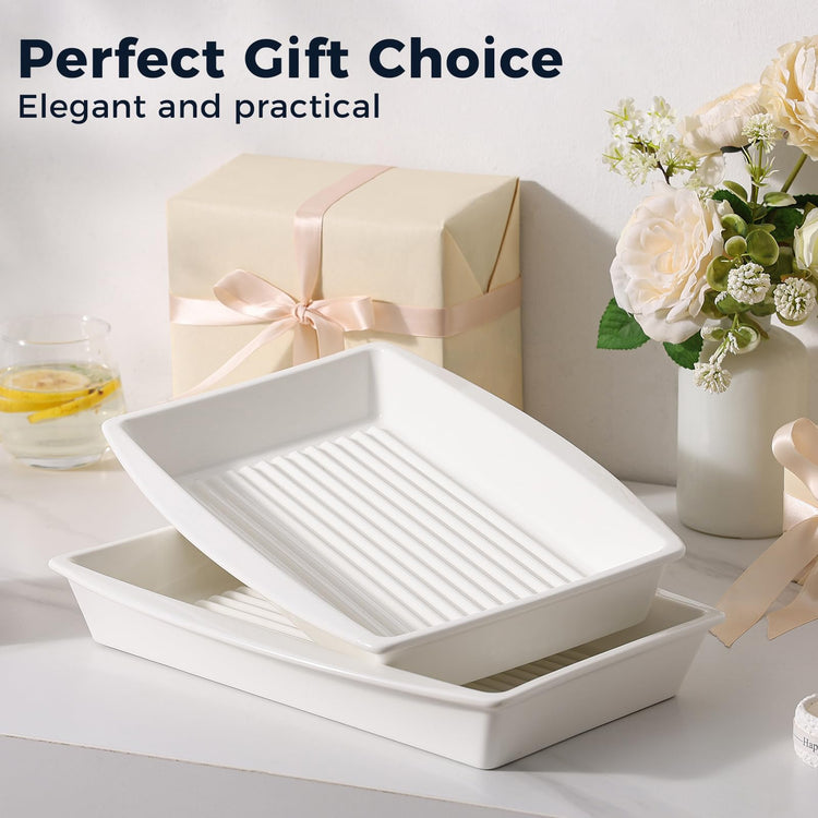 9x13 Ceramic Baking Dish Set of 2
