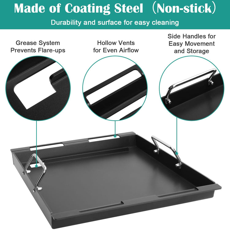 Griddle Inserts & Grate for Weber Genesis II 300 Series Grills