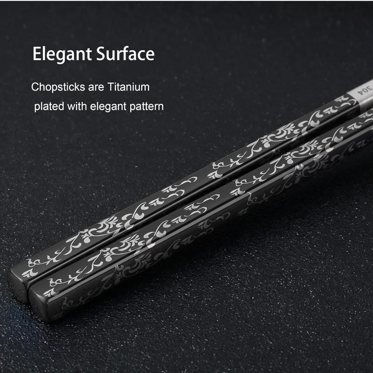 Stainless Steel Chopsticks 2 Pairs