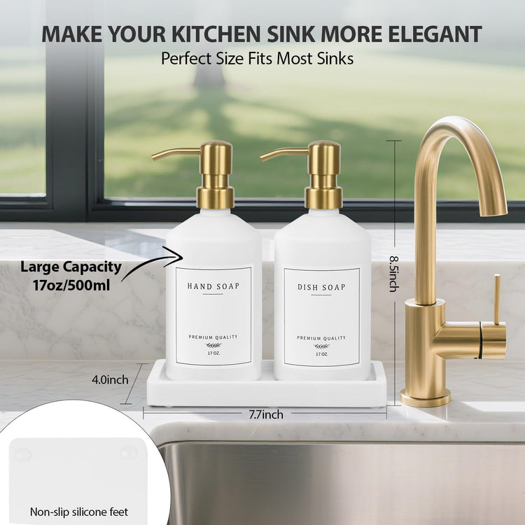 Gold Soap Dispenser Set (2 Count)